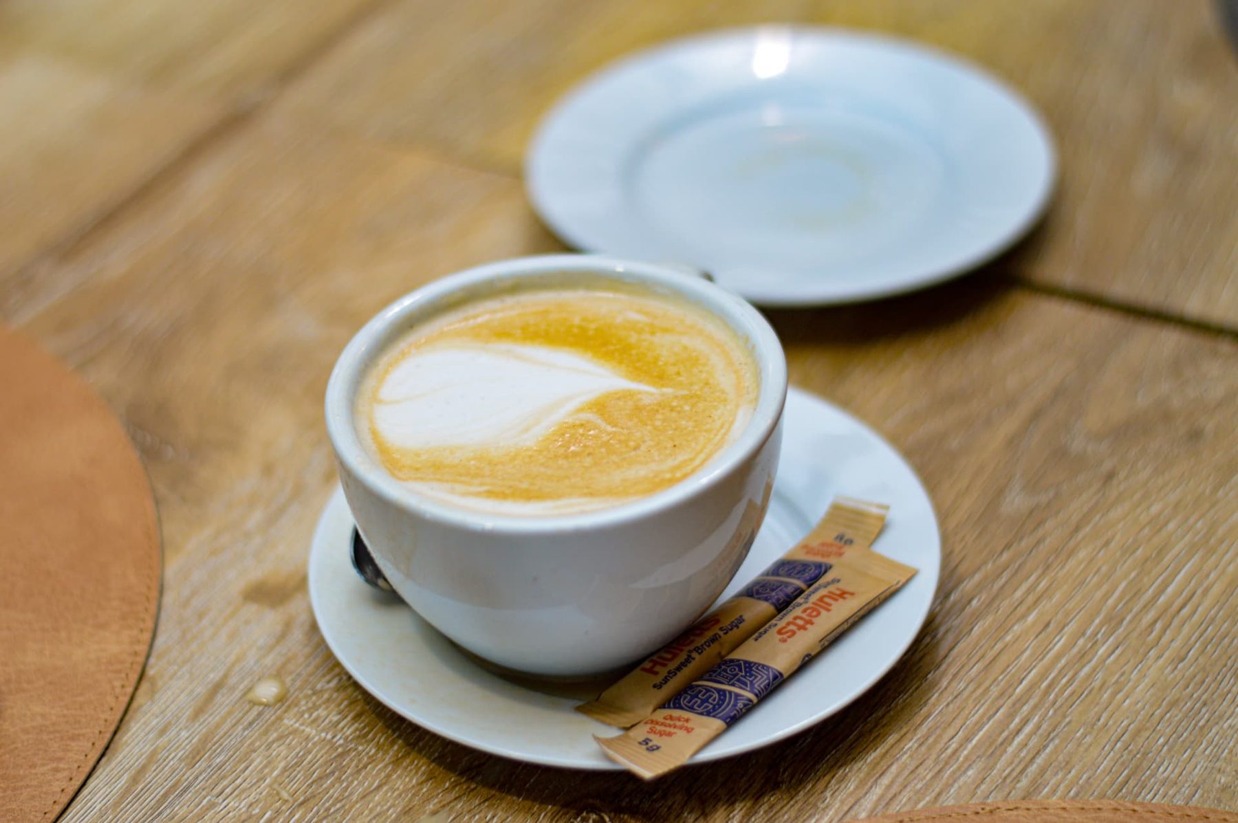 Cappuccino with latte art